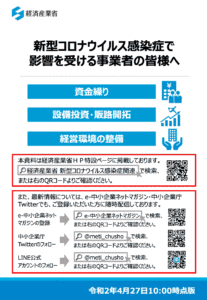 福井県の新型コロナウイルス感染症で影響を受ける事業者の皆様へ
